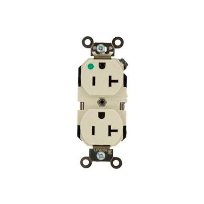Leviton 5662-Ig 15a, 250v, Duplex Receptacle, Isolated Ground, Orange - Min Qty 8