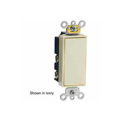 Leviton 5685-2w 15a Decora Plus Rocker, 1-Pole Dbl Throw Center Off Maint. Contact, Wht-Min Qty 4