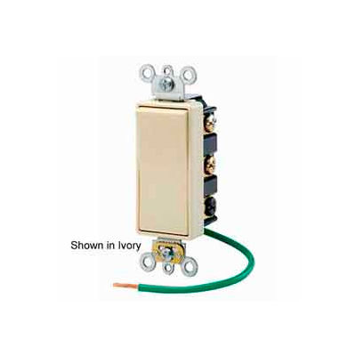 Leviton 5686-2t 15a Decora Plus Rkr, 2-Pole Dbl Throw Center Off Maint. Contact, Lt Almond