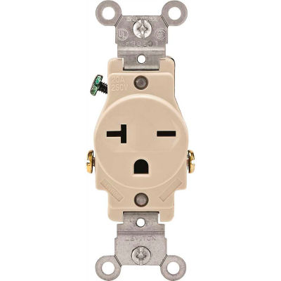 Plugs & Receptacles | Straight Blade Devices | Leviton 5821-T 20A, 250V ...