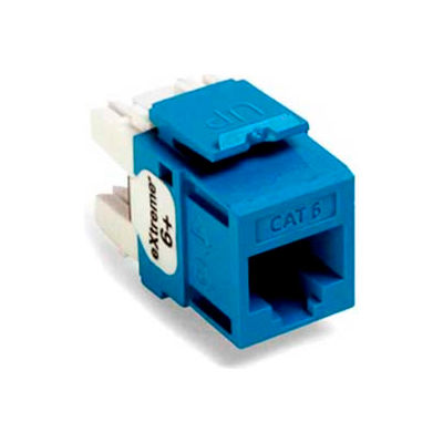 Leviton 61110-Rl6 Extreme 6+ Quickport Connector, Cat 6, Blue