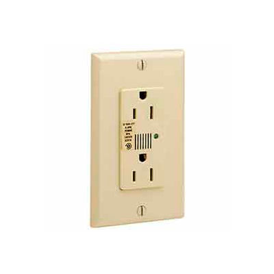 Leviton 7280-I 15a 125v Decora Duplex Receptacle, Ivory - Min Qty 5
