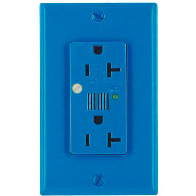 Leviton 7380-B Decora Duplex Surge Suppressor Receptacle Audible Alarm ...