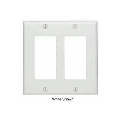Leviton 80409-N 2-Gang Decora/GFCI Device Decora, Standard Size, Brown