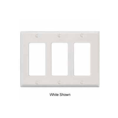 Leviton 80411-GY 3-Gang Decora/GFCI Device Decora, Gray - Pkg Qty 10