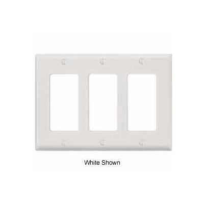 Leviton 80411-N 3-Gang Decora/GFCI Device Decora, Standard, Thermoset, Brown