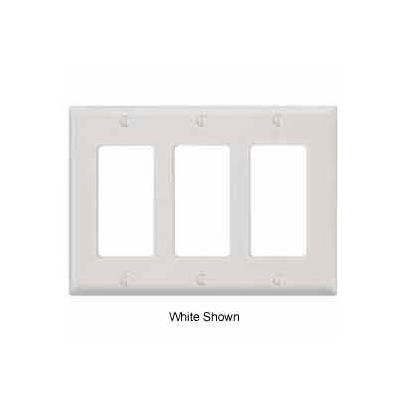 Leviton 80411-T 3-Gang Decora/GFCI Device Decora, Standard, Light Almond