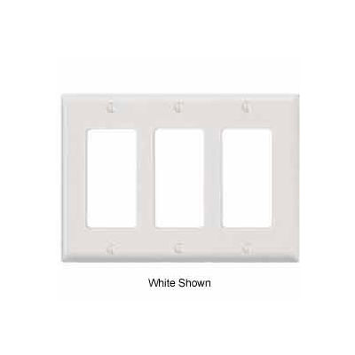 Leviton 80411 3-Gang Decora/GFCI Device Decora, Standard, Thermoset, Brown