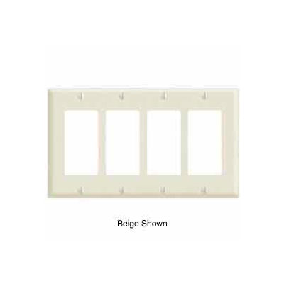 Leviton 80412 4-Gang Decora/GFCI Device Decora, Standard, Thermoset, Brown