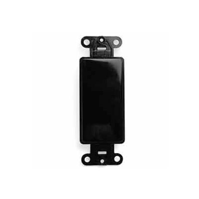 Leviton 80414-E QuickPort Decora Multimedia Blank Insert, Black - Pkg Qty 5