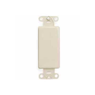 Leviton 80414-T QuickPort Decora Multimedia Blank Insert, Light Almond