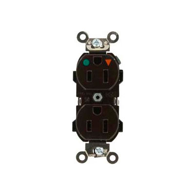 Leviton 8200-Igb 15a, 125v, Narrow Body Duplex Receptacle, Blue - Min Qty 10