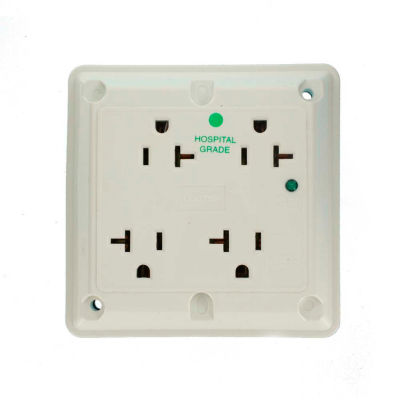 Leviton 8490-W 20a, 4-In-1 Surge Receptacle W/ Indicator Light, White - Min Qty 3