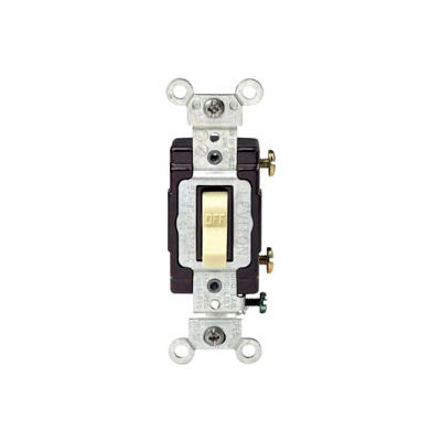 Leviton CS115-2I 15A, 120/277V, Single-Pole, Ivory - Pkg Qty 10