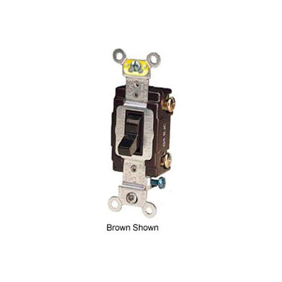 Leviton CS120-2E 20A, 120/277V, Single-Pole, Blk - Pkg Qty 10