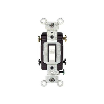 Leviton Cs220-2w 20a, 120/277v, Double-Pole, Grounding, White - Min Qty 15