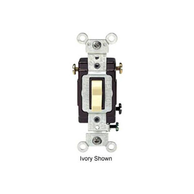 Leviton CS315-2GY 15A, 120/277V, 3-Way , Gray - Pkg Qty 10