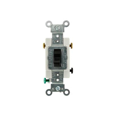 Leviton CS320-2E 20A, 120/277V, 3-Way, Heavy Duty Specification Grade, Blk