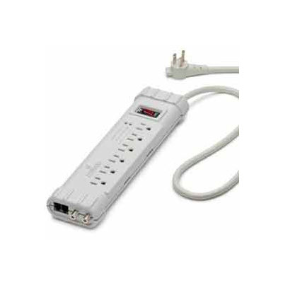 Leviton S1000-Ptc Surge Strip, 6 Oulet, 6-Ft Cord, 5-15p Right Angle Plug - Min Qty 7