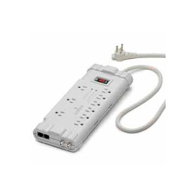 Leviton S2000-Ptc Surge Strip, 9 Outlet, 6 Ft Cord, 5-15p Right Angle Plug - Min Qty 4