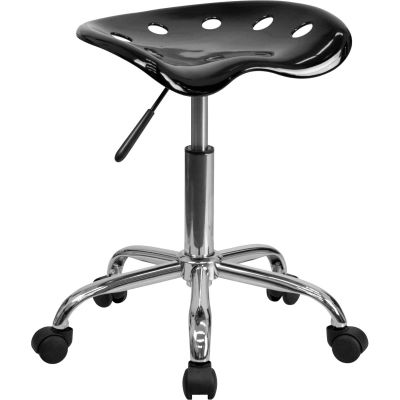 Flash Furniture Desk Stool - Backless - Plastic - Black