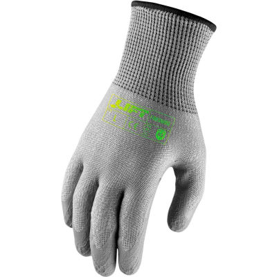 Lift Safety Microfoam Winter Gloves, Fiberwire, A5, Nitrile, XXL, Knit Wrist, 13 Gauge