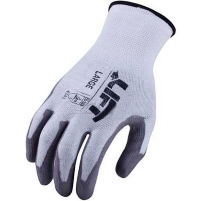 Lift Safety Cut Resistant Staryarn Polyurethane Latex Glove, Medium, GSL-12WM