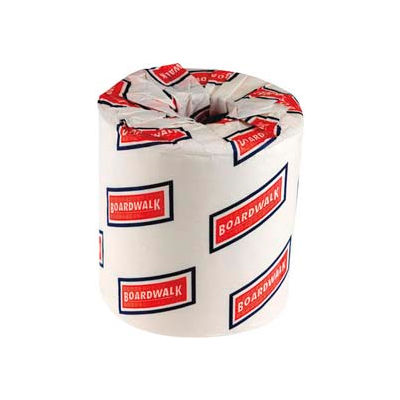 Boardwalk 2-Ply Standard Bathroom Tissue 4" x 3", White 500 Sheets/Roll, 96 Rolls/Case - BWK6145