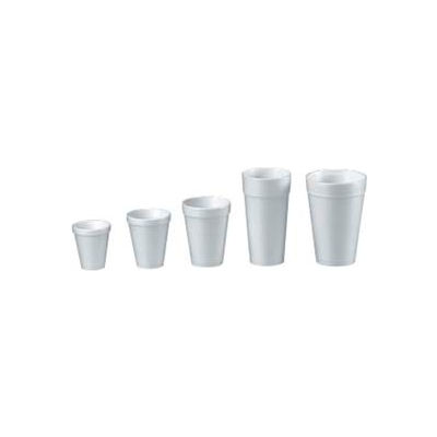Dart® Foam Cups, Hot/Cold, 8 oz., White, 1000/Carton