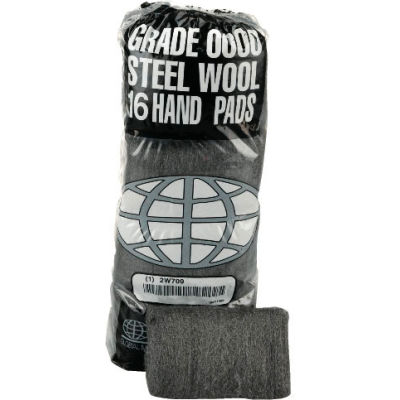 Global Material Technologies #0000 Super Fine Steel Wool Pad, 192 Pads - 117000