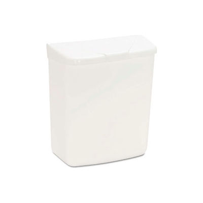 Health Gards Plastic Convertible Sanitary Napkin Receptacle, White 1 Gallon - HOS250201W