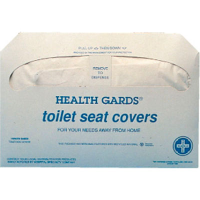 Health Gards Toilet Seat Covers, White 250 Covers/Pack 20/Case - HOSHG5000CT