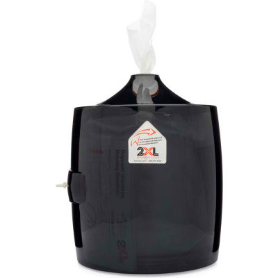 2XL GymWipes Contemporary Wall Mounted Dispenser, Smoke Gray - 2XL-80