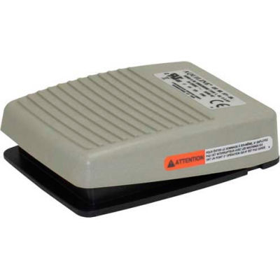 Linemaster 971-SA Aquiline Foot Switch, Momentary, Light Gray, Plastic