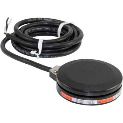 Linemaster T-91-SC3 Treadlite II Foot Switch, Electrical, Single Pedal, Momentary, SPDT Wired N.O, No Guard, Black, 6 Ft. Cord With 3 Prong Plug