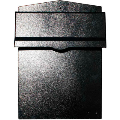 QualArc Collection Mailbox W/Chute LIB-BL-LM6-810 Rear Access Wall Mount 11-1/2x14x16-1/2 Black