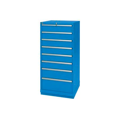 Lista® 8 Drawer Standard Width Cabinet - Bright Blue, No Lock