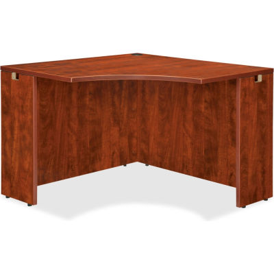 Lorell® Corner Desk - 42"W x 24"D x 29-1/2"H - Cherry - Essentials Series