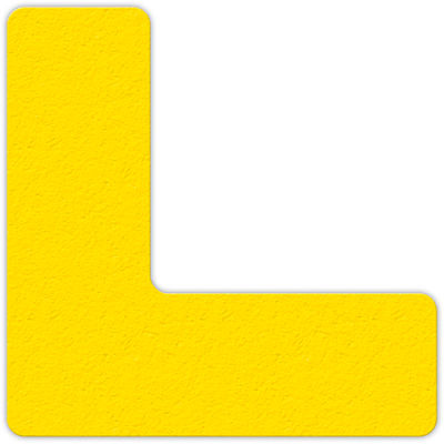 Floor Marking Tape, Yellow, L Shape, 25/Pkg., LM110Y