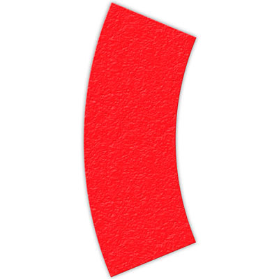 Floor Marking Tape, Red, Arc Shape, 25/Pkg., LM140R