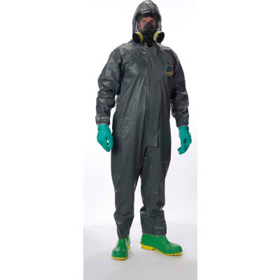 Lakeland 51130 Pyrolon® CRFR Disposable Coverall XL, Hood, Elastic Face/Wrists/Ankles, 6/Case