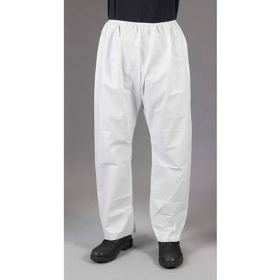 Lakeland CTL301 Micromax® NS Disposable Pants XL, White, Elastic Waist, 50/Case