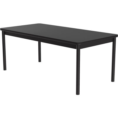Correll Library Tables 30"W x 48"L x 29"H - Black Granite
