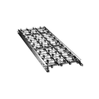 Ashland 5' Straight Galvanized Steel Skatewheel Conveyor 33970 - 15" OAW - 10 WPF