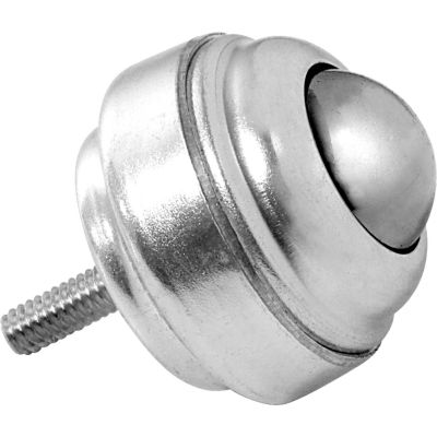 Ashland Threaded 1/4-20 Stud Ball Transfer BT S 1/4-20 1DIA 75 CS/CS 1" Dia. Carbon Steel Ball 75 Lb