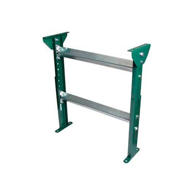H-Stand Support for Ashland 24" OAW Skatewheel & 22" BF Roller Conveyor - 31" to 43"H