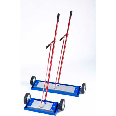 AMK Magnetics Lever Release Magnetic Sweeper, 14"W, LRM-14