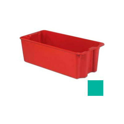 LEWISBins Plexton® SN3919-14 Fiberglass Stack-N-Nest Container, 42-1/2 x 20-1/8 x 14-1/8, Green