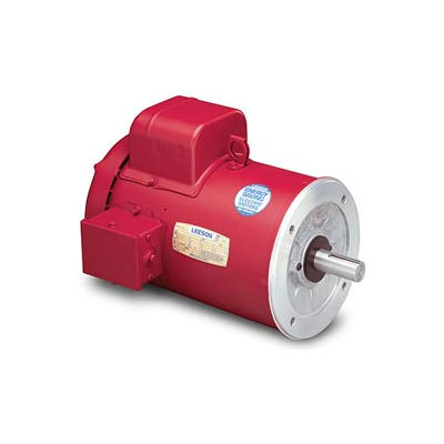 Leeson Motors - 1HP, 115/208-230V, 1725RPM, TEFC, Round Mount, 1.15 S.F.