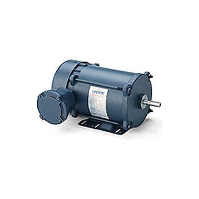 Leeson Motors - 1/3HP, 208-230/460V, 1140/950RPM, EPNV, Rigid Mount, 1.0 S.F.